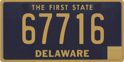 DE license plate 67716