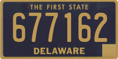 DE license plate 677162