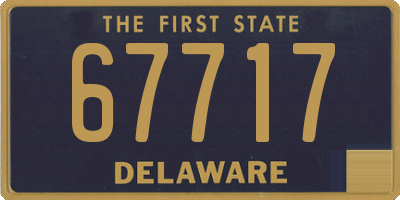 DE license plate 67717