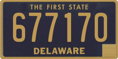 DE license plate 677170