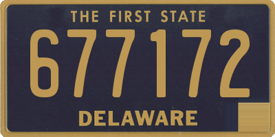 DE license plate 677172