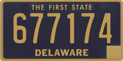DE license plate 677174