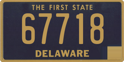 DE license plate 67718