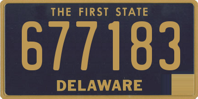 DE license plate 677183