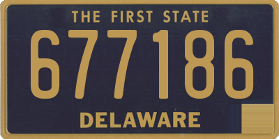 DE license plate 677186