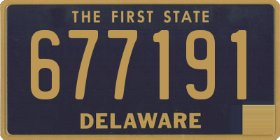 DE license plate 677191