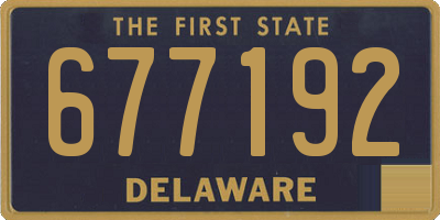 DE license plate 677192
