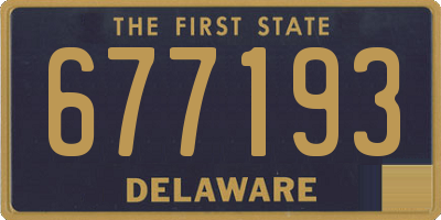 DE license plate 677193