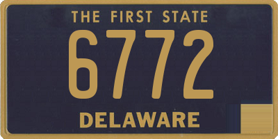 DE license plate 6772