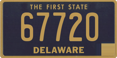 DE license plate 67720