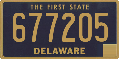 DE license plate 677205