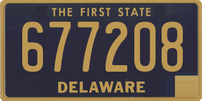 DE license plate 677208
