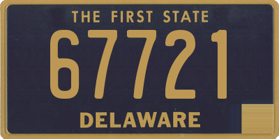 DE license plate 67721