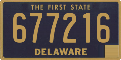 DE license plate 677216