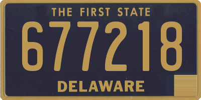 DE license plate 677218