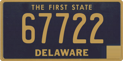 DE license plate 67722