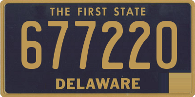DE license plate 677220
