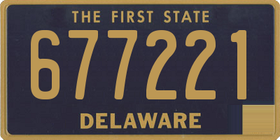 DE license plate 677221