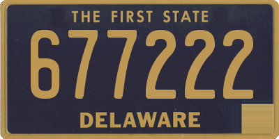 DE license plate 677222
