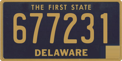 DE license plate 677231