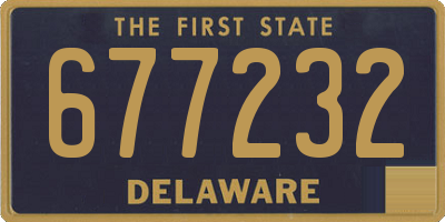 DE license plate 677232