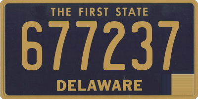 DE license plate 677237