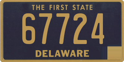 DE license plate 67724