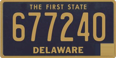 DE license plate 677240
