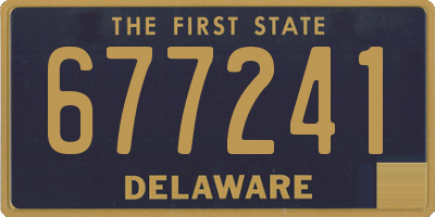 DE license plate 677241