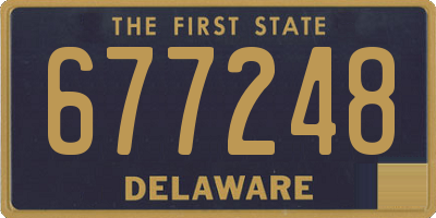 DE license plate 677248