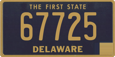 DE license plate 67725