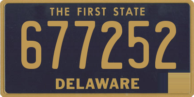 DE license plate 677252