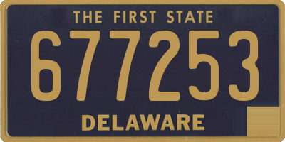 DE license plate 677253
