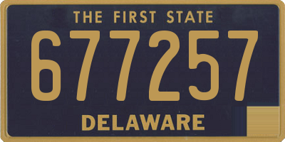 DE license plate 677257