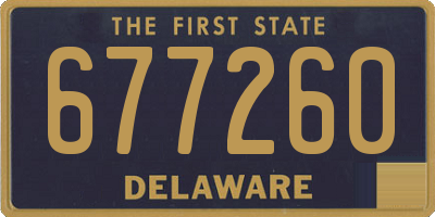 DE license plate 677260