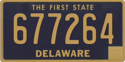 DE license plate 677264