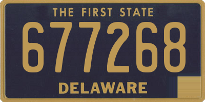 DE license plate 677268