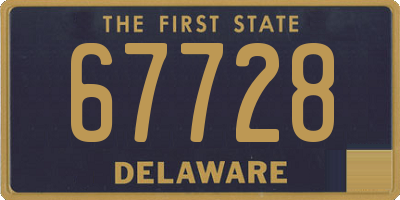 DE license plate 67728