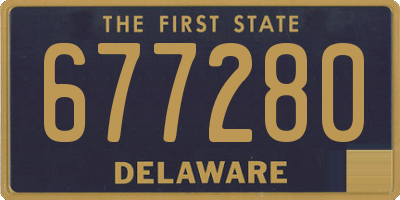 DE license plate 677280