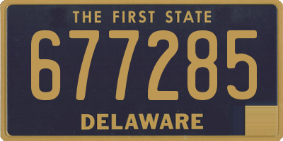 DE license plate 677285