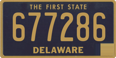 DE license plate 677286