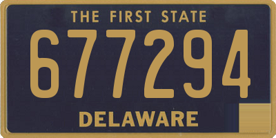 DE license plate 677294