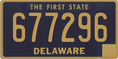 DE license plate 677296