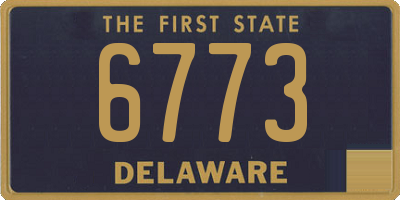 DE license plate 6773