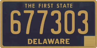 DE license plate 677303