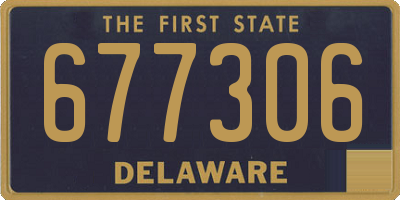 DE license plate 677306