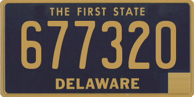 DE license plate 677320