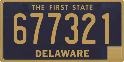 DE license plate 677321