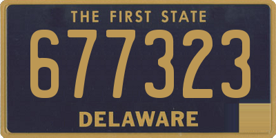 DE license plate 677323