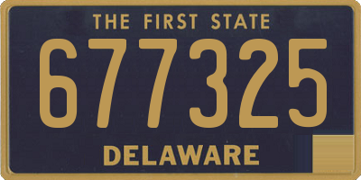 DE license plate 677325
